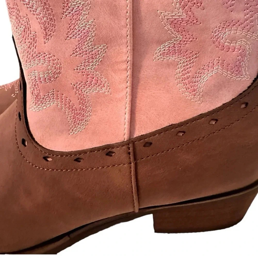 NWT Kids Cowboy Boots Western Round Toe Cowgirl Boots - Picture 6 of 6